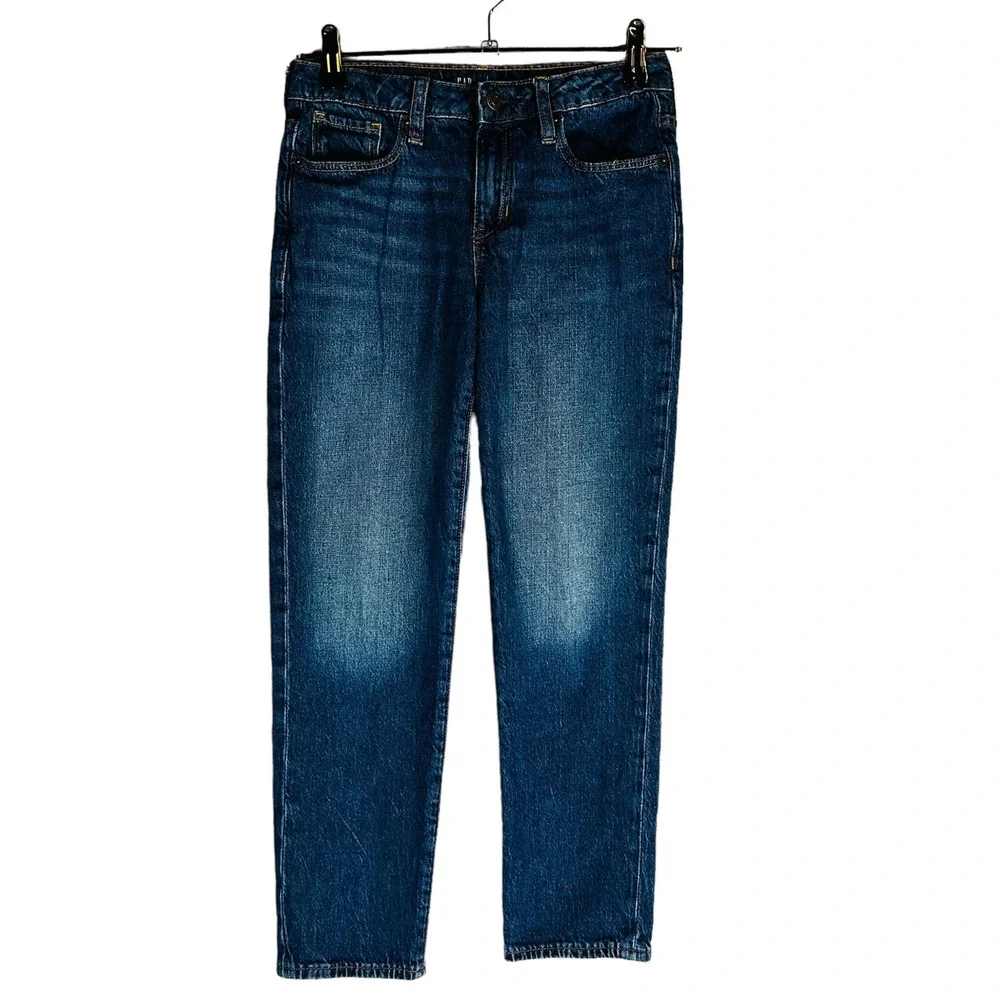 Gap Kids‎ Girls Sz 12 Girlfriend Jeans Pockets Blue